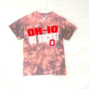 Ohio State custom dyed tshirt